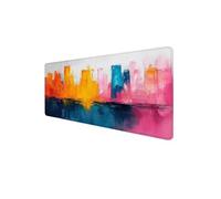 Mouse Mat XXL 1000 x 500 x 3mm, Gaming Mouse Pad Paintings Desk Mat Stitched Edges, Mousepad Computer Mousemat Keyboard Pad Mousepad with Non-Slip Base for Office, PC, Home, Laptop (Abstract) D1-206