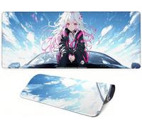 Mouse Mat XXL 1000x500x3mm Beauty Extra Large Mouse Mat, Desk Mat Non-Slip Rubber Base Blue Large Desk Mat for Keyboard, Washable - Precision & Speed Gaming Mousepad for Office and Home YF-3800