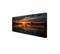Mouse Mat XXL 1200 x 600 x 3mm, Gaming Mouse Pad Sunset Desk Mat Stitched Edges, Mousepad Computer Mousemat Keyboard Pad for Desk Mousepad with Non-Slip Base for Office, PC, Home, Laptop (Hand) D1-914