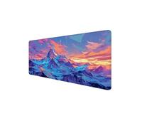 Mouse Mat XXL 1600 x 800 x 3mm, Gaming Mouse Pad Abstract Desk Mat Stitched Edges, Mousepad Computer Mousemat Keyboard Pad Mousepad with Non-Slip Base for Office, PC, Home, Laptop (Mountain) D1-362