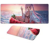 Mouse Mat XXL 1600x800x3mm Beauty Extra Large Mouse Mat, Desk Mat Non-Slip Rubber Base Blue Large Desk Mat for Keyboard, Washable - Precision & Speed Gaming Mousepad for Office and Home YF-3830