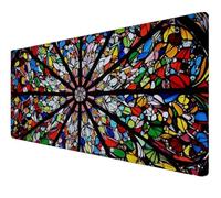 Mouse Mat XXL 600x300x3mm Desk Mat, Gaming Mouse Pad Improved Precision And Speed Rubber Base for Stable Grip on Smooth Surfaces Non Slip, Waterproof, Tightly Stitched Durable (color Mandala) Z-80