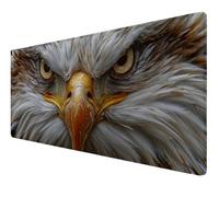 Mouse Mat XXL 600x300x3mm Desk Mat, Gaming Mouse Pad Improved Precision And Speed Rubber Base for Stable Grip on Smooth Surfaces Non Slip, Waterproof, Tightly Stitched Edges Durable (cute eagle) Z-570