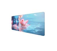 Mouse Mat XXL 700 x 400 x 3mm, Gaming Mouse Pad Lotusflo Desk Mat Stitched Edges, Mousepad Computer Mousemat Keyboard Pad Mousepad with Non-Slip Base for Office, PC, Home, Laptop (Religion) D1-818