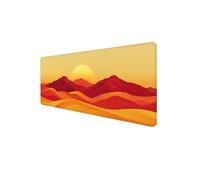 Mouse Mat XXL 700 x 400 x 3mm, Gaming Mouse Pad Mountain Desk Mat Stitched Edges, Mousepad Computer Mousemat Keyboard Pad for Desk Mousepad with Non-Slip Base for Office, PC, Laptop (Sunset) D1-882