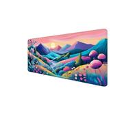 Mouse Mat XXL 700 x 400 x 3mm, Gaming Mouse Pad Paintings Desk Mat Stitched Edges, Mousepad Computer Mousemat Keyboard Pad Mousepad with Non-Slip Base for Office, PC, Home, Laptop (Landscape) D1-242