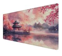 Mouse Mat XXL 800x400x3mm Desk Mat, Gaming Mouse Pad Improved Precision And Speed Rubber Base for Stable Grip on Smooth Surfaces Non Slip, Waterproof, Tightly Durable (architecture pink) Z-481