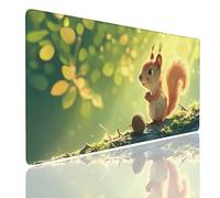 Mouse Mat XXL Gaming Mouse Pad 1400x600x4mm, Waterproof Mousepad, Mouse Pads with Rubber Base, Long Mousemat, Full Keyboard Desk Mat Large Mouse Mats for Desk Pad Gamer Office Home Rugs Squirrel (3)
