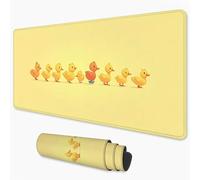 Mouse Mat Yellow Gaming Mouse Pad xxl 1000x500 mm non Slip Desk Mat, Duck Extended Large Mousepad Waterproof & Stitched Edges Mouse and Keyboard Mat for Home, Office, Gaming Room 40x20 inch 3Y-10