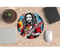 Mouse Mats, PC Mouse or Laptop - Bob Marley - For All Great Rastafarians and Reggae Fans.
