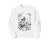 Mouse Medieval Wizard Riding Snail Fantasy Sweatshirt