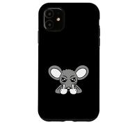 Mouse Middle Finger Evil Frustrated Boy Angry Bad Naughty Case for iPhone 11