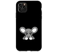 Mouse Middle Finger Evil Frustrated Boy Angry Bad Naughty Case for iPhone 11 Pro Max