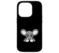 Mouse Middle Finger Evil Frustrated Boy Angry Bad Naughty Case for iPhone 14 Pro