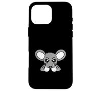 Mouse Middle Finger Evil Frustrated Boy Angry Bad Naughty Case for iPhone 16 Pro Max