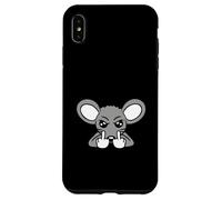 Mouse Middle Finger Evil Frustrated Boy Angry Bad Naughty Case for iPhone XS Max
