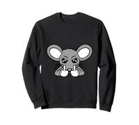 Mouse Middle Finger Evil Frustrated Boy Angry Bad Naughty Sweatshirt
