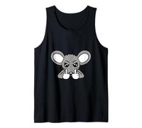 Mouse Middle Finger Evil Frustrated Boy Angry Bad Naughty Tank Top
