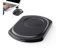 Mouse Mover Device Undetectable - Noiseless, Ultra-thin Computer Mouse Mover Pad,Mouse Wiggler Shaker Device to Keep the PC Active and Secure, Enhance Productivity