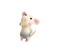 Mouse Needle Felting Kit Unfinished Wool Felt Mouse Craft Kit for Beginner DIY Craft Adult Mice Needle Felted Felting Character Starter Kit Christmas Handmade Gift