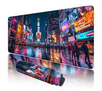 Mouse Pad 1000x500x3mm, Extended Large Mouse Mat Non-Slip & Waterproof Desk Mat, Cyberpunk Gaming Mousepad for Home Office Work, City Mousepad with Smooth Surface, Mousemat for Office & Home, O-05