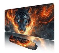Mouse Pad 1000x500x3mm, Extended Large Mouse Mat Non-Slip & Waterproof Desk Mat, Tiger Gaming Mousepad for Home Office Work, Retro Mousepad Large with Smooth Surface, Mousemat for Office & Home, H-77
