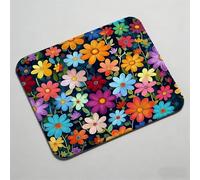 Mouse Pad 11.42 x 9.45 inch x3mm, Gaming Mouse Pad with Non-Slip Rubber Base, Stitched Edge, Waterproof, Mousepad for Computers, Laptop, PC, Mouspad Easy Gliding, Portable, Durable color flower 0O-115