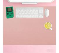 Mouse Pad 110 x 114 cm Waterproof Waterproof Leather Table Spill Resistant Durable Design for Home and Office Accessories, Pink