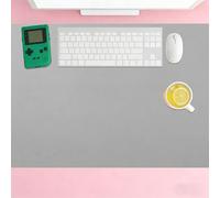 Mouse Pad 110 x 120 cm Waterproof Waterproof Leather Table Spill Resistant Durable Design for Home and Office Accessories, Grey