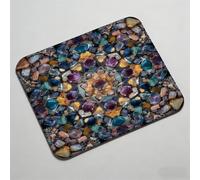 Mouse Pad 12.6 x 10.24 inch x3mm, Gaming Mouse Pad with Non-Slip Rubber Base, Stitched Edge, Waterproof, Mousepad for Computers, Laptop, PC, Mouspad Easy Gliding, Portable, Bohemia nationality 0O-93