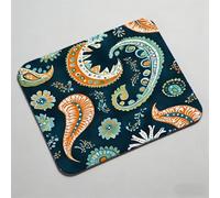 Mouse Pad 12.6 x 10.24 inch x3mm, Gaming Mouse Pad with Non-Slip Rubber Base, Stitched Edge, Waterproof, Mousepad for Computers, Laptop, PC, Mouspad Easy Gliding, Portable, Durable Bohemia blue 0O-97