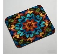 Mouse Pad 12.6 x 10.24 inch x3mm, Gaming Mouse Pad with Non-Slip Rubber Base, Stitched Edge, Waterproof, Mousepad for Computers, Laptop, PC, Mouspad Easy Gliding, Portable, Durable Bohemia Retro 0O-85