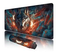 Mouse Pad 1200x600x3mm, Extended Large Mouse Mat Non-Slip & Waterproof Desk Mat, Animal Gaming Mousepad for Home Office Work, Wolf Mousepad Large with Smooth Surface, Mousemat for Office & Home, T-61