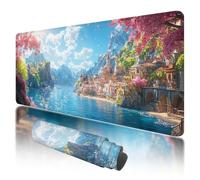 Mouse Pad 1200x600x3mm, Extended Large Mouse Mat Non-Slip & Waterproof Desk Mat, Landscape Gaming Mousepad for Home Office Work, Flower Mousepad with Smooth Surface, Mousemat for Office & Home, W-79