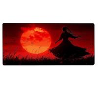 Mouse Pad 1200x600x3mm Large Mouse Mat Sunset Dance, Mousepad Large Size with Non-Slip Rubber Base, Stitched Edges Mousepad, Waterproof Smooth Surface Keyboard Mat for Home Office Accessories 5-V227