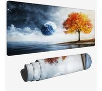 Mouse Pad 1400x600x3mm,Extended Large Mouse Mat White Non-Slip & Waterproof Desk Mat,Tree Gaming Mousepad for Home Office Work,Plant Mousepad Large with Smooth Surface,Mousemat for Office & Home W-159