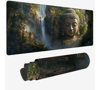 Mouse Pad 1500x800x3mm,Extended Large Mouse Mat Green Non-Slip & Waterproof Desk Mat,Zen Gaming Mousepad for Home Office Work,Plant Mousepad Large with Smooth Surface,Mousemat for Office & Home W-1113