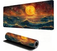 Mouse Pad 150x80cm Extended Large Mouse Mat Sea Waterproof Surface Protector, Stitched Edges Non-Slip, Gaming Mousepad Sun Home Office Decor, Laptop Keyboard Accessories, Gamer, Gift for Women W6-151