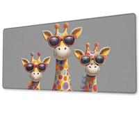 Mouse Pad 1600x800x3 mm Large XXL Extended Gaming Desk Pad, Stitched Edges Mouse Mat, Smooth Surfaces Waterproof Non-Slip Rubber Base Desk Mat, Comfort - Durable, for Office Accessories Giraffe zj-379