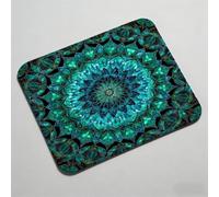Mouse Pad 19.69 x 9.84 inch x3mm, Gaming Mouse Pad with Non-Slip Rubber Base, Stitched Edge, Waterproof, Mousepad for Computers, Laptop, PC, Mouspad Easy Gliding, Portable, Durable blue Mandala 0O-809