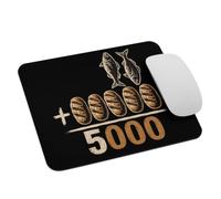 Mouse Pad 2 Fishes 5 Breads Jesus Feeds 5000 Mousepad PC 25x30cm