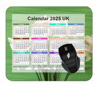 Mouse Pad 2025 CalendarDaffodils Flowers Spring FlowerAnti Slip Rubber Mousepads