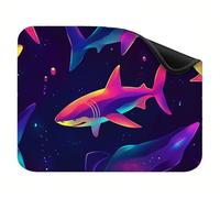 Mouse Pad 220x180x3mm, Portable & Rollable Mouse Mat with Non-Slip Rubber Base, Premium Washable Desk Accessories, Gaming Home Office Mousepad, for Laptop and Desktop Computer Dream Shark X-z-3908