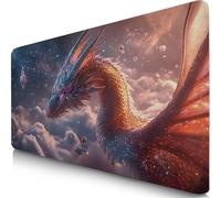 Mouse Pad 23.6x15.7x0.12inches Extended Large Mouse Mat Dragon Desk Accessories with Non-Slip Base and Stitched Edge, Desk Mat Animal, Improved Precision and Speed Gaming Keyboard Mousepad F0-970