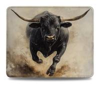 Mouse Pad 24 x 20 cm, Mouse Mat with Anti-slip Rubber Base, Small Mousepad Portable, Easy Gliding, Waterproof Durable Materials, Washable Ox Desk Mat for MacBook, PC, Laptop, Office, Animal 0d-832