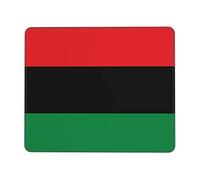 Mouse Pad 25X30CM,African American Flag Red Black And Green Mouse Mats Non-Slip Mousepad Soft Desk Pad For Office Desktop Room