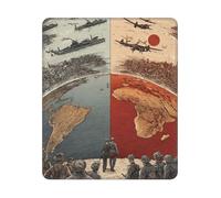 Mouse Pad 25X30CM,World War Desk Pad Soft Mouse Mats Durable Mousepad For Work Office Room