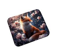 Mouse Pad 260x210x3mm fox cute, xxl Mouse Mat Gaming 0m0-302 | Mousepad Non Slip Rubber Base, Waterproof Surface, Stitched Edges, Spill Resistant, Durable, Portable for Gaming and Office