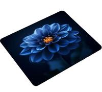 Mouse Pad 260x210x3mm, Mouse Mat black flower Gaming Mouse pad Improved Precision and Speed, Rubber Dase for Stable Grip on Smooth Surfaces, Stitched Edges, XL Mousepad Gifts for Women Men S0-282