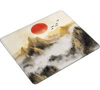 Mouse Pad 260x210x3mm, Mouse Mat yellow landscape Gaming Mouse pad Improved Precision and Speed,Rubber Dase for Stable Grip on Smooth Surfaces,Stitched Edges, XL Mousepad Gifts for Women S0-411